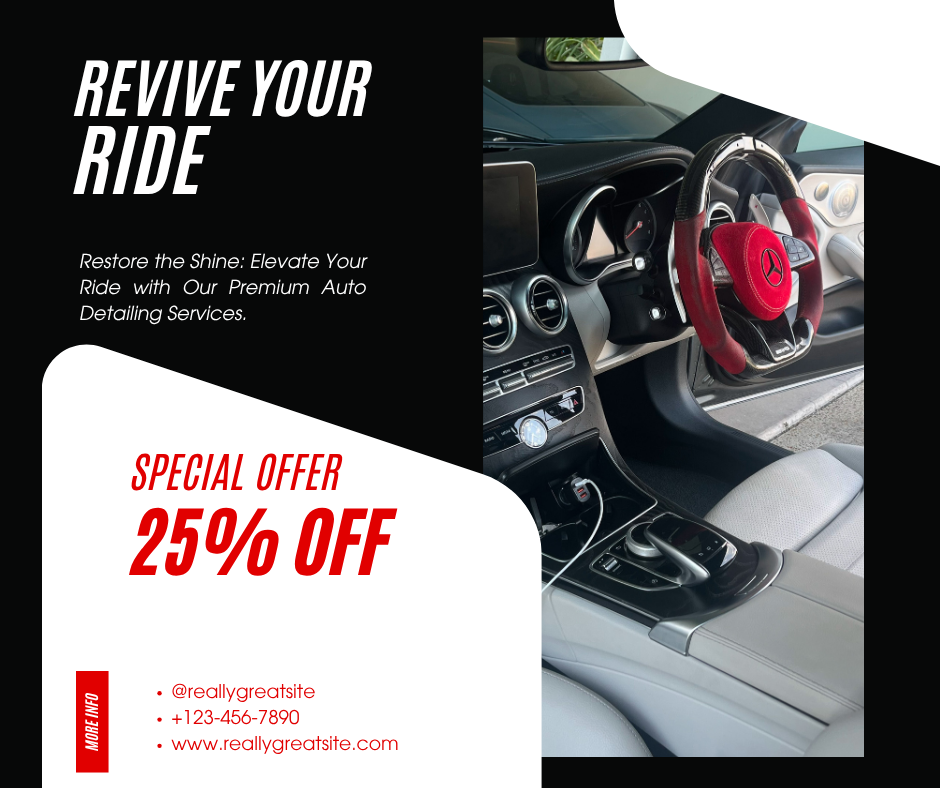 Auto detailing ad creative